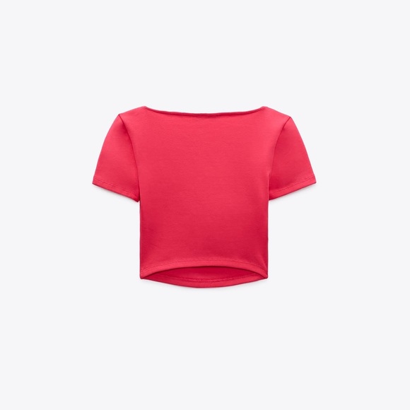 ZARA Crop top with a square cut neckline - Picture 2 of 3